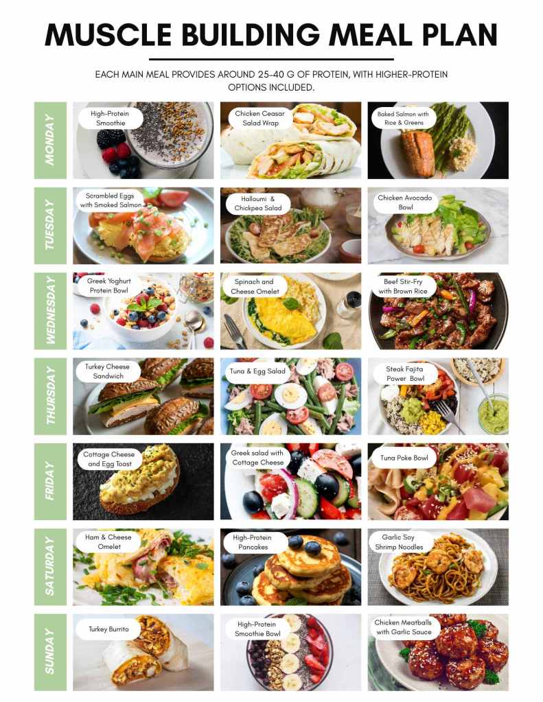 Muscle Building Meal Plan
