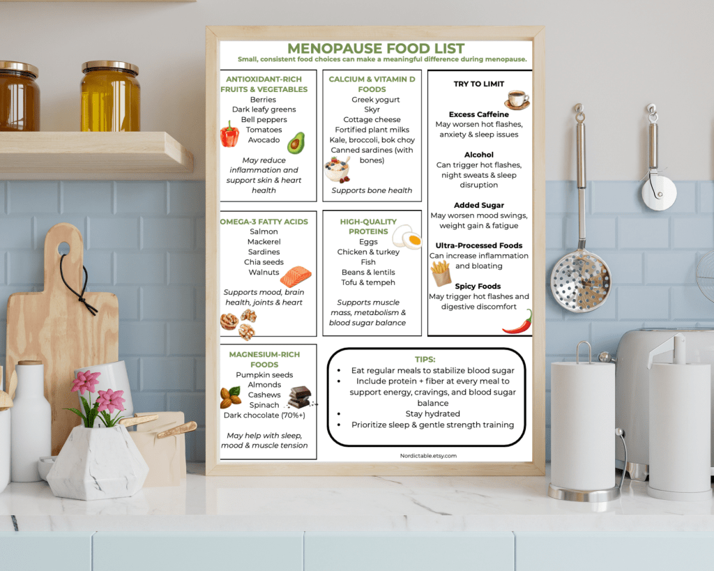 menopause food list